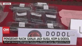 VIDEO: Pengedar Racik Ganja jadi Susu, Kopi & Dodol