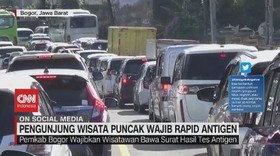 VIDEO: Pengunjung Wisata Puncak Wajib Rapid Antigen