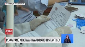 VIDEO: Penumpang Kereta Api Wajib Rapid Test Antigen