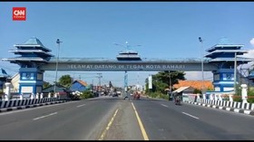 VIDEO: Kota Tegal Tutup Jalan Antisipasi Kerumunan Tahun Baru