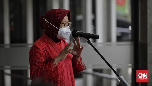 Mensos Tri Rismaharini menyebut hanya dirinya dan Tuhan yang tahu isi dalam hati, Risma menganggap penilaian terhadap dirinya tak terbatas hanya dari survei.
