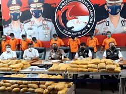 Polisi: 10 Tersangka Kasus Sabu 201 Kg di Petamburan Adalah Kurir