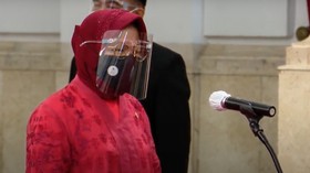 Arti Warna Merah Seperti yang Dikenakan Risma saat Pelantikan