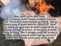 Viral Celana Dalam Anak Kos Dicuri Lalu Dikembalikan Plus Surat Permintaan