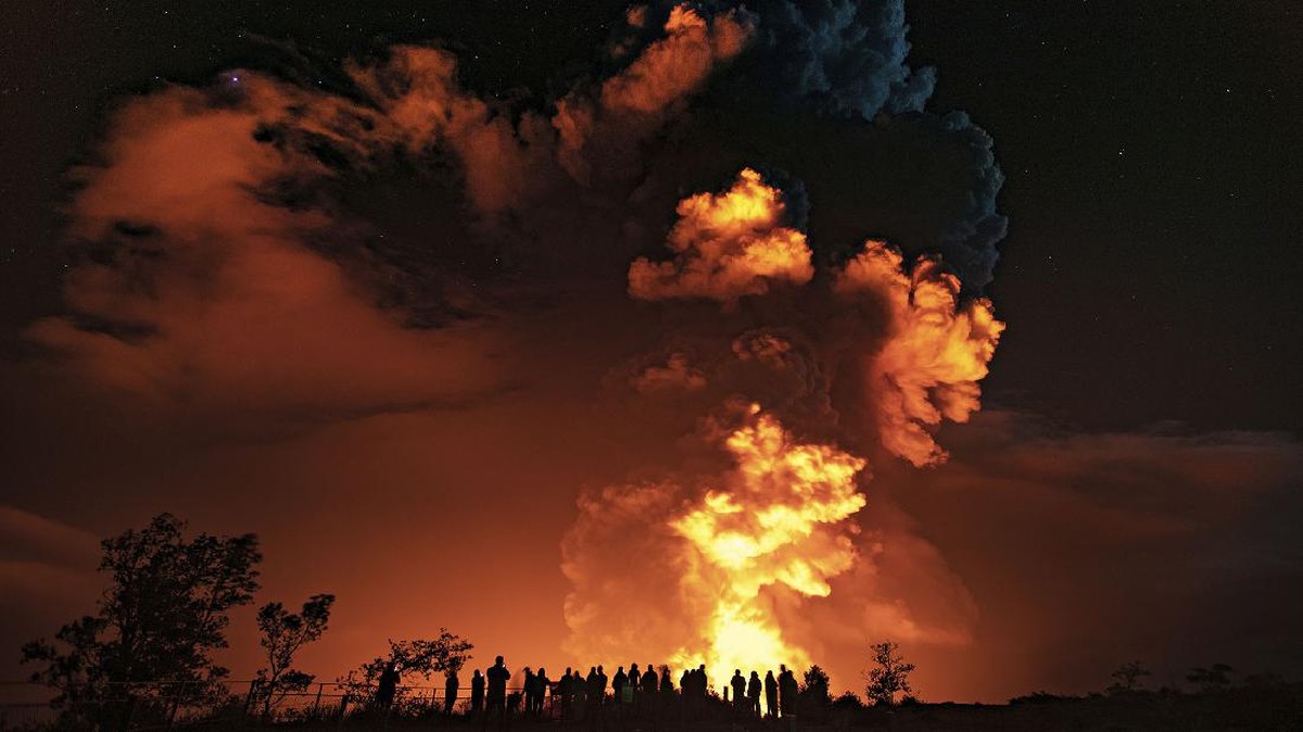 FOTO: Danau Lava dari Letusan Gunung Kilauea di Hawaii