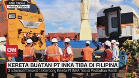 VIDEO: Kereta Buatan PT INKA TIba di Filipina
