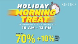 Diskon Gila-gilaan hingga 70 Persen di METRO Dept Store