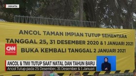 VIDEO: Ancol & TMII Tutup saat Natal dan Tahun Baru
