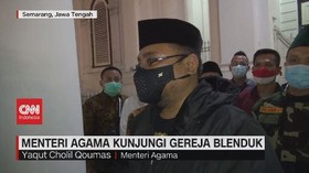 VIDEO: Menteri Agama Kunjungi Gereja Blenduk