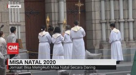 VIDEO: Suasana Misa Natal 2020 di Gereja Katedral Jakarta