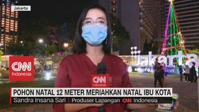 VIDEO: Pohon Natal 12 Meter Meriahkan Natal Ibu Kota
