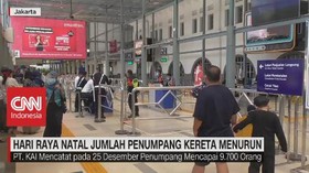VIDEO: Hari Raya Natal, Jumlah Penumpang Kereta Menurun