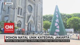 VIDEO: Pohon Natal Unik Katedral Jakarta