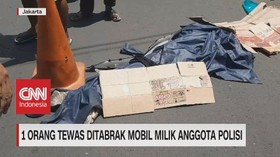VIDEO: 1 Orang Tewas Ditabrak Mobil Milik Anggota Polisi
