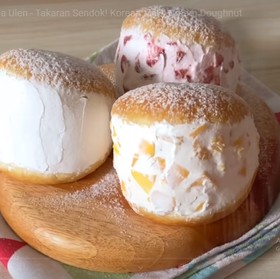 Resep Korean Milk Cream Dougnut yang Lagi Viral Tanpa Ulen