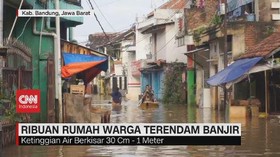 VIDEO: Ribuan Rumah Warga di Bandung Terendam Banjir
