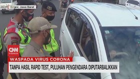 VIDEO: Tanpa Hasil Rapid Test, Pengendara Diputarbalikkan