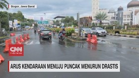 VIDEO: Arus Kendaraan Menuju Puncak Menurun Drastis