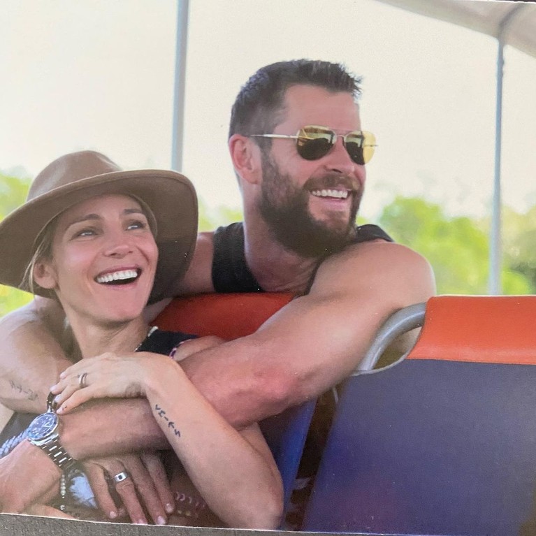 Chris Hemsworth dan Elsa Pataky Chris Hemsworth dan Elsa Pataky