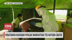 VIDEO: Wisatawan Kawasan Puncak Manfaatkan Tes Antigen Gratis