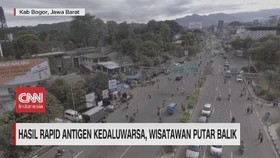 VIDEO: Hasil Rapid Antigen Kedaluarsa, Wisatawan Putar Balik