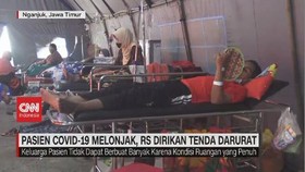VIDEO: Pasien Covid-19 Melonjak, RS Dirikan Tenda Darurat