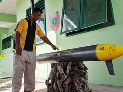 Benda Mirip Rudal-Berkamera di Selayar Punya Antena 1 Meter, Beratnya 175 Kg