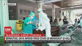 VIDEO: Bermutasi, Daya Infeksi Covid-19 Meningkat 10 Kali