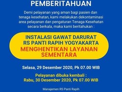IGD RS Panti Rapih Yogya Ditutup Sehari Ini