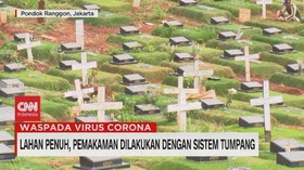 VIDEO: Lahan Penuh, Pemakaman Dilakukan dengan Sistem Tumpang