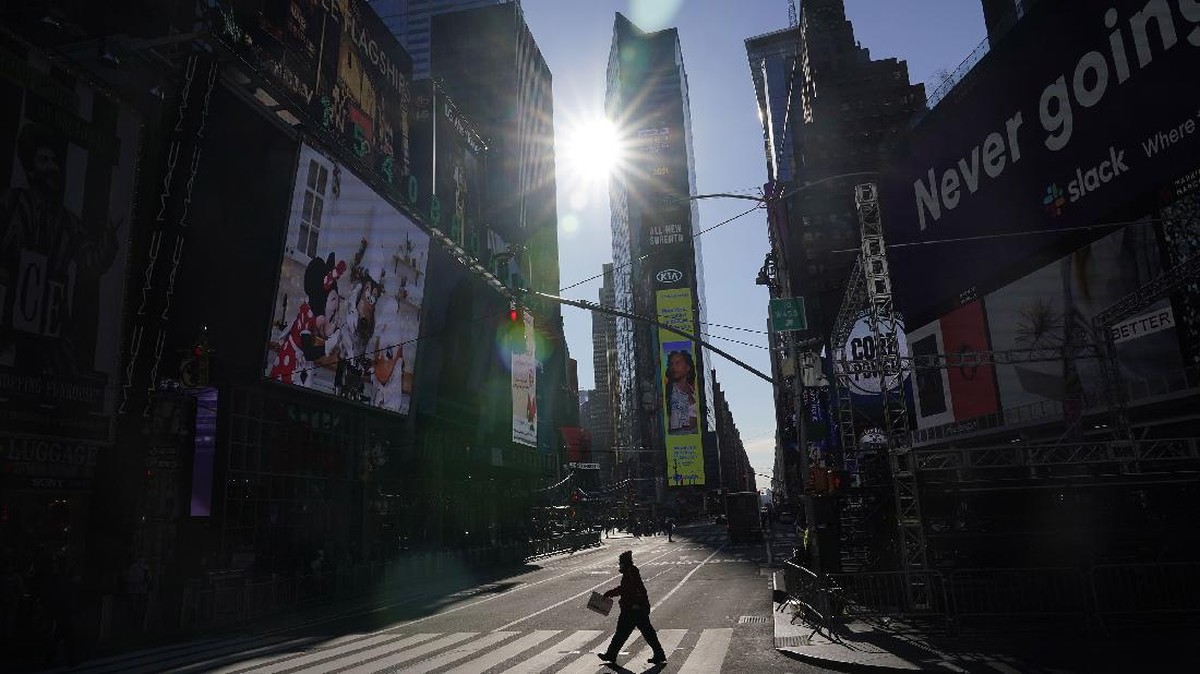 FOTO: Guratan Asa Berakhirnya Pandemi di New York
