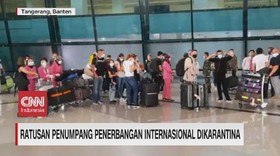 VIDEO: Ratusan Penumpang Internasional Dikarantina