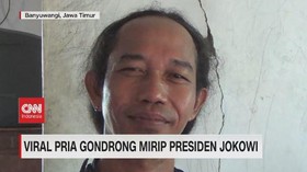 VIDEO: Viral Pria Gondrong Mirip Presiden Jokowi