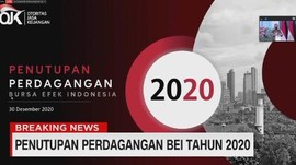 VIDEO: Penutupan Perdagangan BEI 2020, IHSG Merah