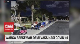 VIDEO: Warga AS Berkemah Demi Vaksinasi Covid-19