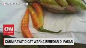 VIDEO: Cabai Rawit Dicat Warna Beredar di Pasar