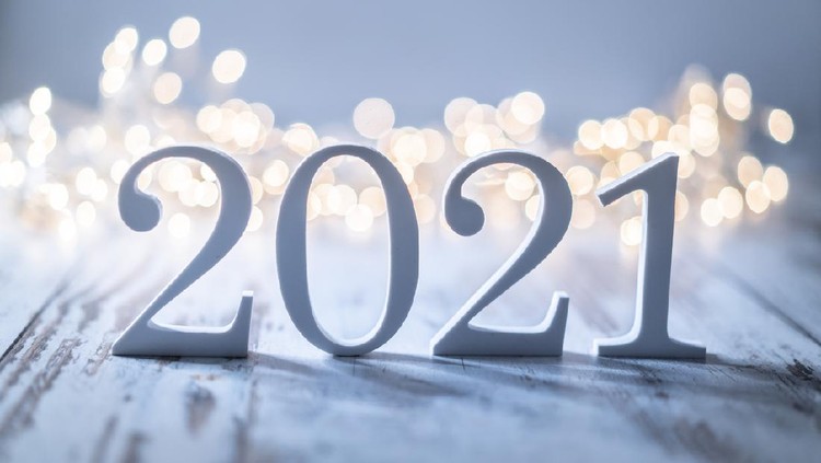 2021 and Christmas decoration
