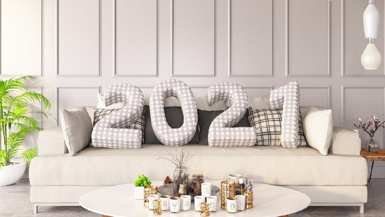 2021 and Christmas decoration
