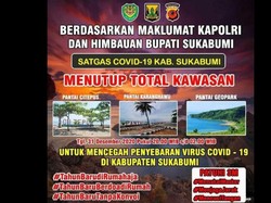 Malam Tahun Baru, Kawasan Wisata di Sukabumi Ditutup Total