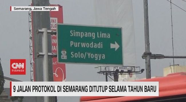 Video 9 Jalan Protokol Di Semarang Ditutup Selama Tahun Baru