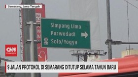 VIDEO: 9 Jalan Protokol di Semarang Ditutup Selama Tahun Baru