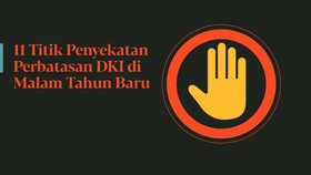 INFOGRAFIS: 11 Titik Sekat Perbatasan DKI di Malam Tahun Baru