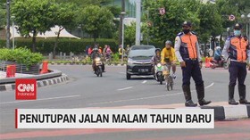 VIDEO: Penutupan Jalan di Jakarta pada Malam Tahun Baru