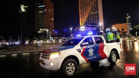Malam Takbiran, Jalanan Bundaran HI hingga Senayan Ramai