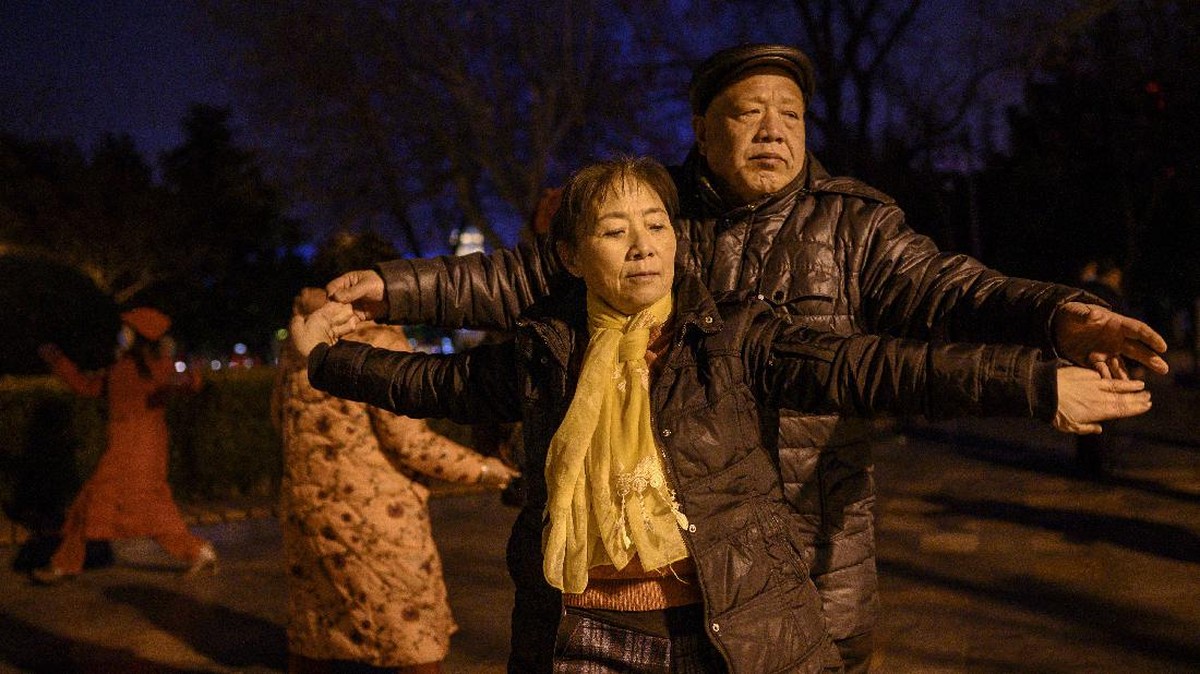 FOTO: Gemerlap Malam Tahun Baru di Kota Wuhan