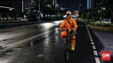 FOTO: Menutup Tahun 2020 di Tengah Pandemi Suasana pergantian tahun 2020 ke 2021 di Jakarta di tengah pandemi Covid-19.