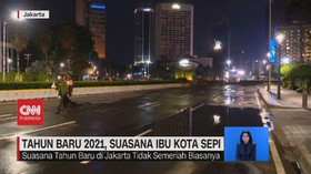 VIDEO: Tahun Baru 2021, Suasana Ibu Kota Sepi