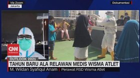 VIDEO: Tahun Baru Ala Relawan Medis Wisma Atlet