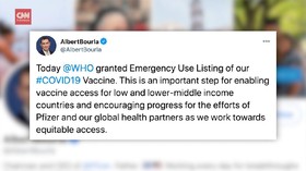 VIDEO: WHO Restui Penggunaan Darurat Vaksin Pfizer