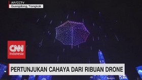 VIDEO: Pertunjukan Cahaya Dari Ribuan Drone